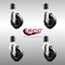 Service Caster 4 Inch 316SS Soft Rubber Wheel Swivel 1-7/8 Inch Expanding Stem Caster Set SCC SCC-SS316EX20S414-SRS-178-4 - alternate 3